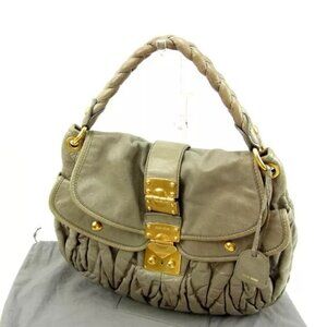 miumiu Shoulder bag Materasse Grey Woman Authentic Used
